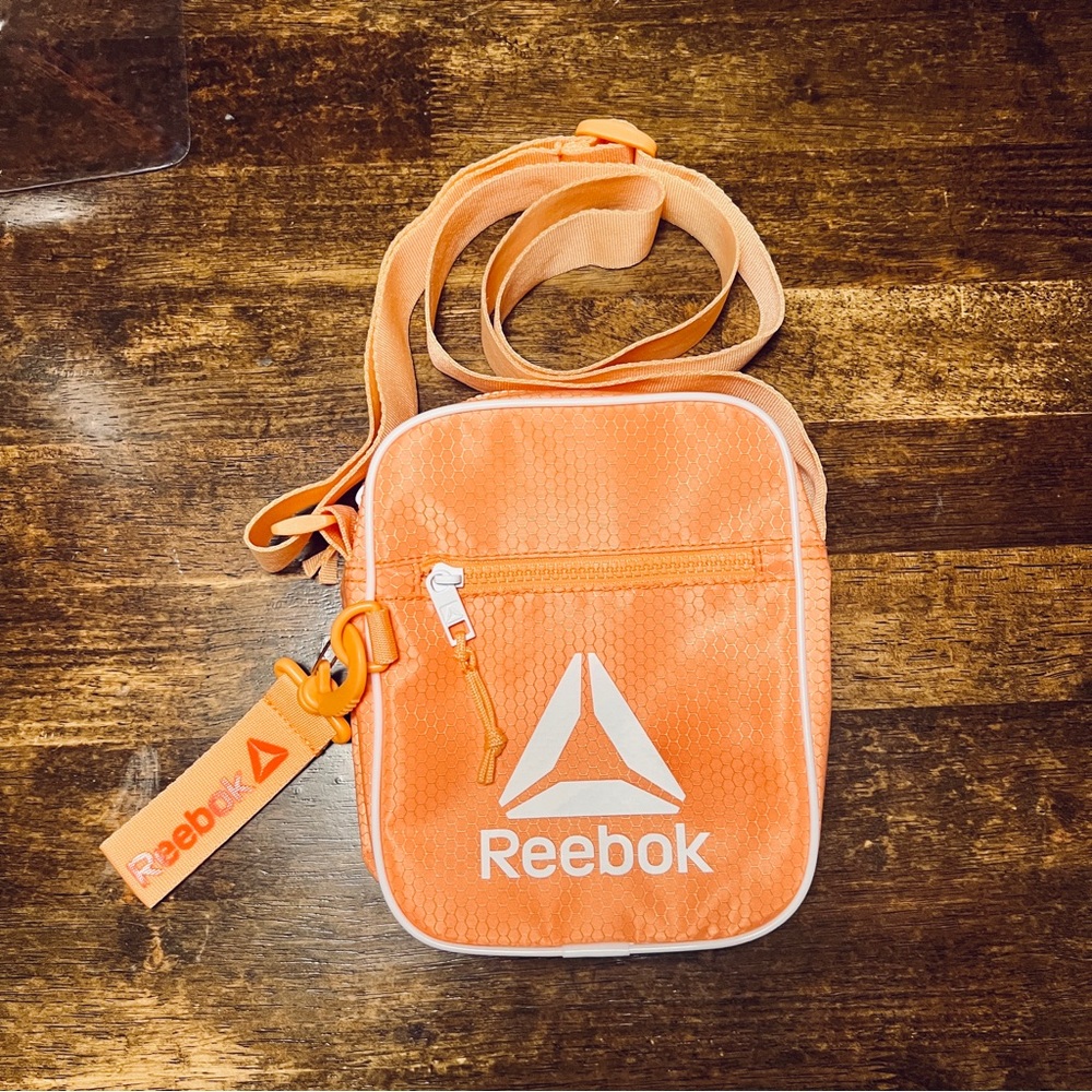 Reebok | Unisex Crossbody | Orange Honeycomb Print